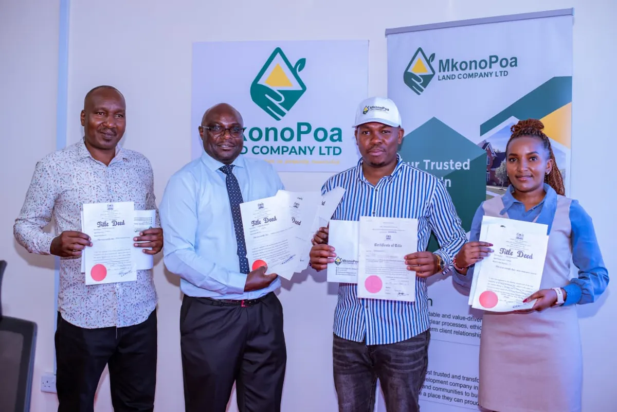MkonoPoa team during a site visit and client engagement