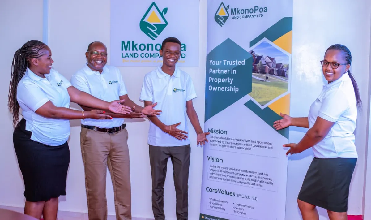 MkonoPoa team during a site visit and client engagement